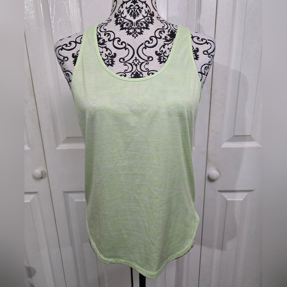 Under Armour HeatGear Neon Green Twist Racerback Lightweight Tank Top